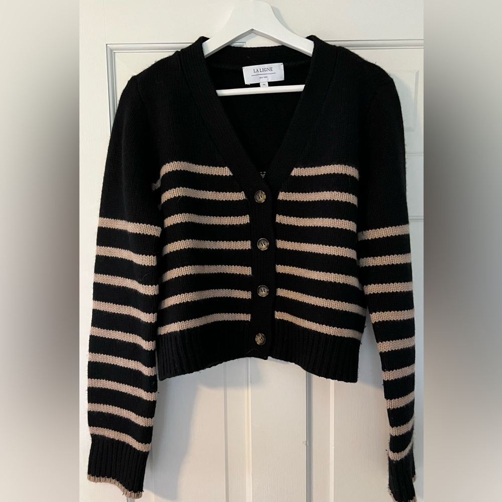 La Ligne Mini Marin Striped Cardigan
